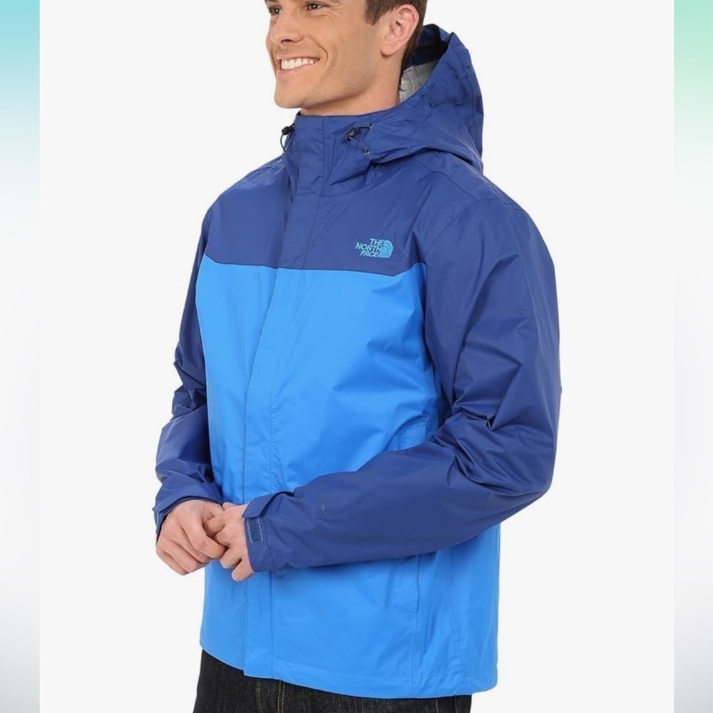 The North Face Men's Venture Two-Tone Blue Raincoat - Picture 13 of 13